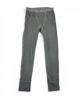 SKIMS Light Gray Ribbed Leggings with Contrast Stitching